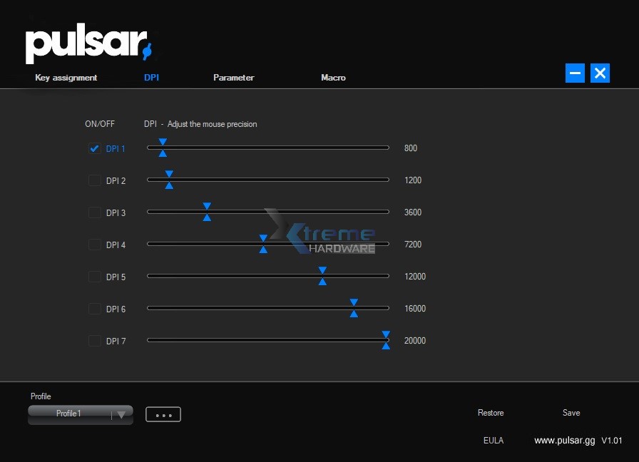 Pulsar Xlite software 6 491d9